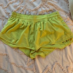 Yellow Lululemon Shorts